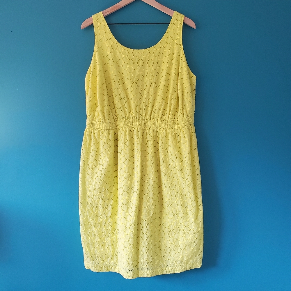 Old Navy Embroidered Cotton Tank Dress
